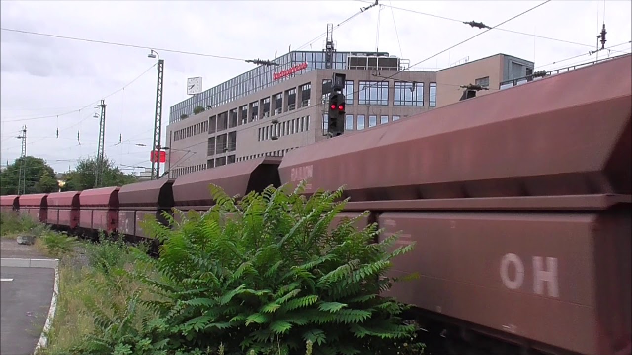 Fast Coal Freight Train in Germany - Aug. 09, 2019 - Non Stop Trains # 54