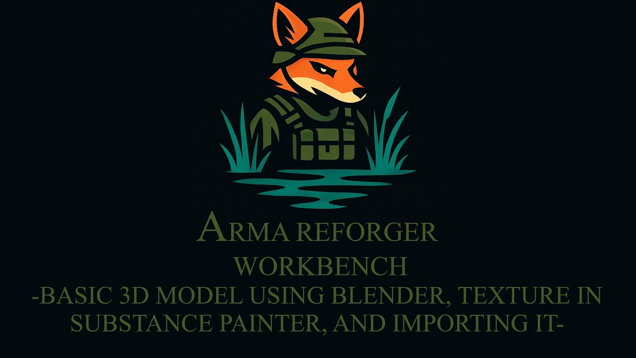 ARMA Reforger Workbench - Making 3d Object In Blender, Texturing In Substance Painter, Importing