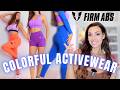 Hot & Fun 🔥 Colorful Activewear Review Try on - Firm abs 💣