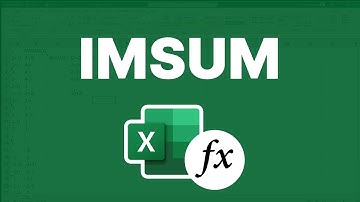 Add Complex Numbers - Excel IMSUM Function