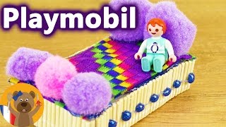 Fabriquer Un Lit Playmobil Soi-Même Pour Emma Brie Faire Des Meubles Pour Poupées Et Playmobils