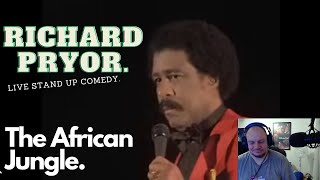 FIRST TIME REACTION TO Richard Pryor-The African Jungle Live Stand up Sketch.