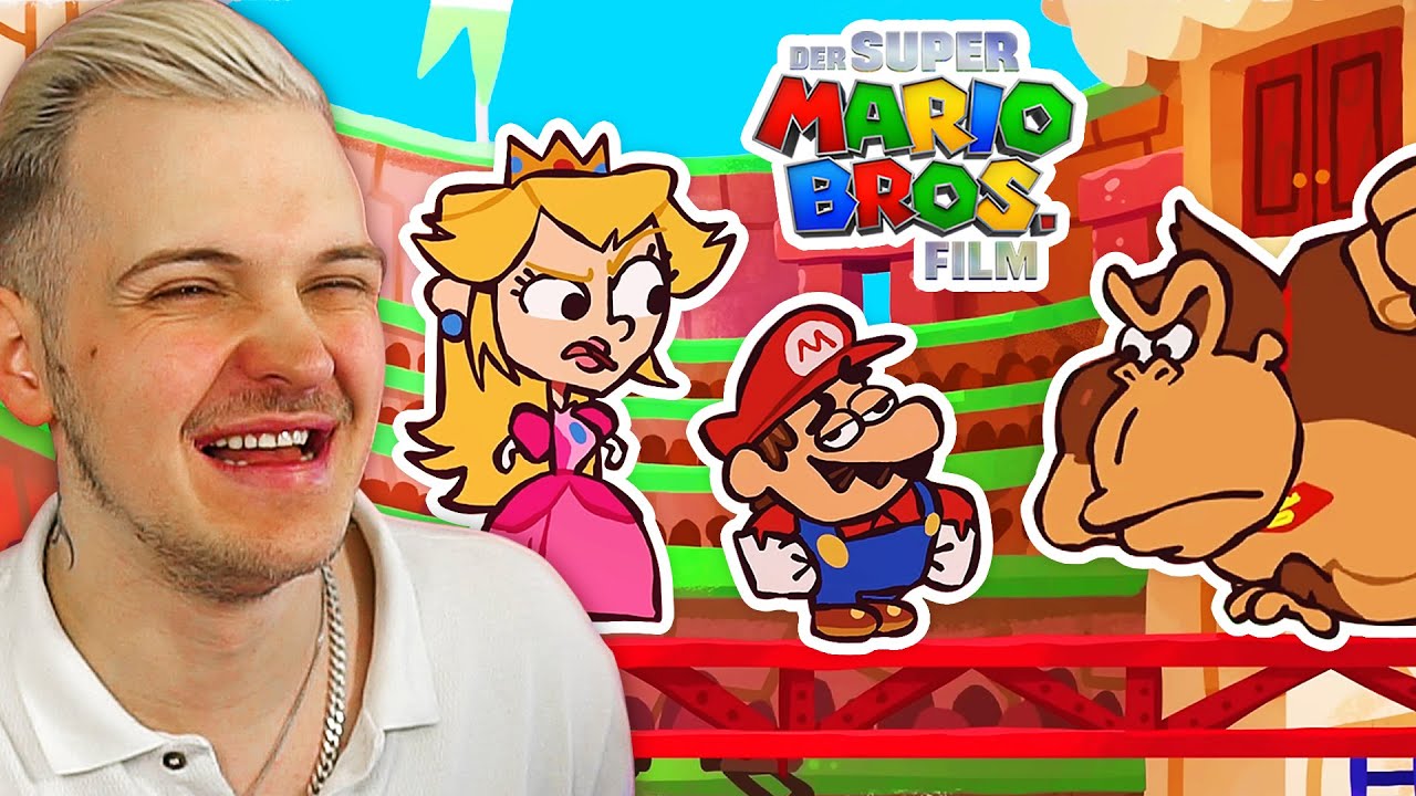 Die WITZIGSTE Animation über den Super Mario Bros. Film!  - Huebi reagiert