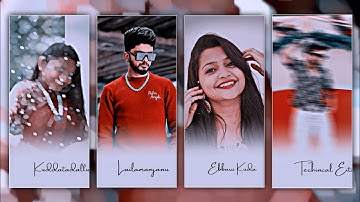 Kannada trending love reels video editing alight motion kannada||alight motion video editing kannada