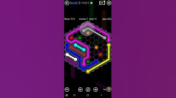 How To Solve Flow Free Hexes 11x11 Mania Level 8 Board Walk Through Solution Walkthrough