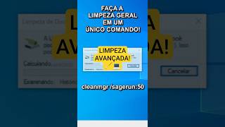 ESSE COMANDO DO WINDOWS FAZ UMA LIMPEZA GERAL AUTOMÁTICA! #windows #pc #tutorial