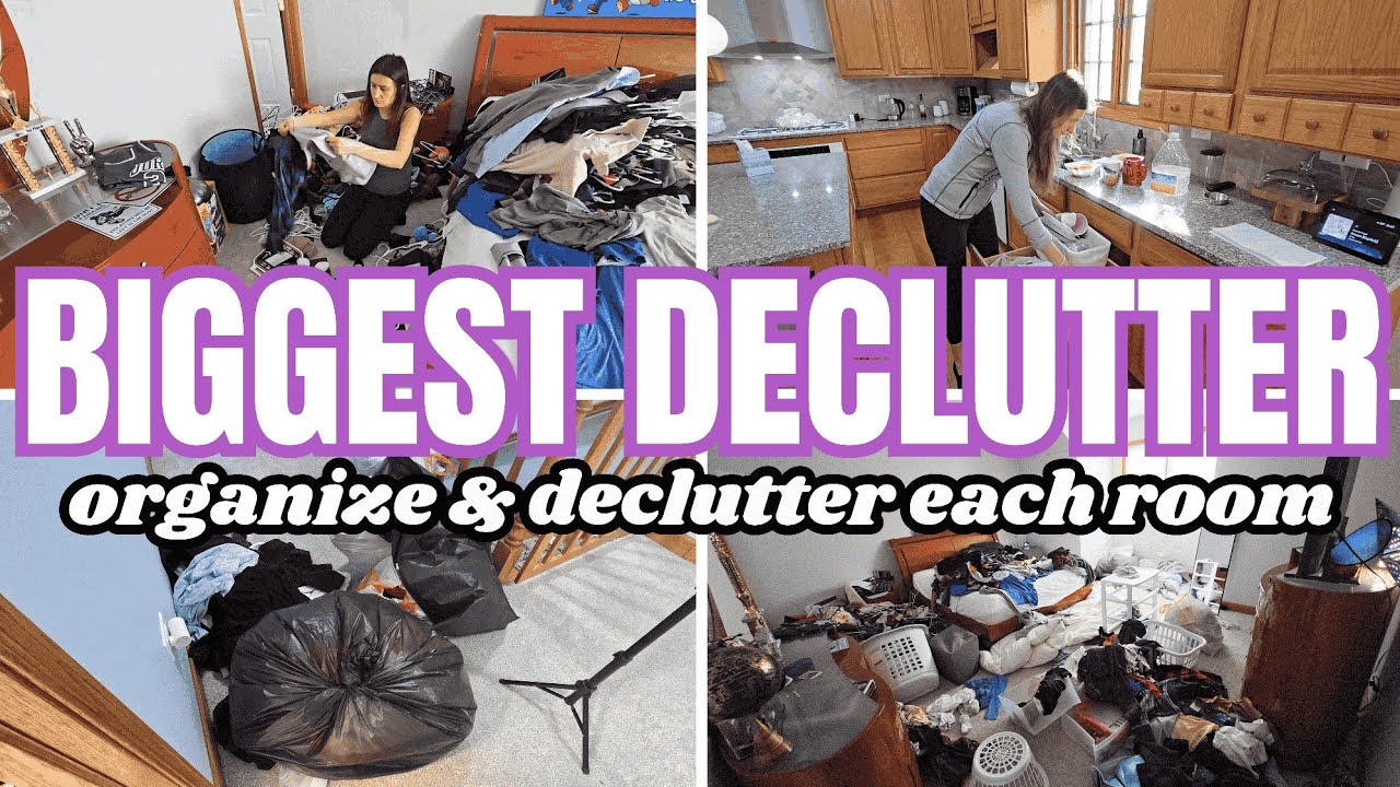 EXTREME CLEAN WITH ME | BIGGEST DECLUTTER EVER | Organize & Declutter | Cleaning Motivation
