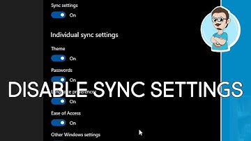 Disable Windows 10 Account Sync!