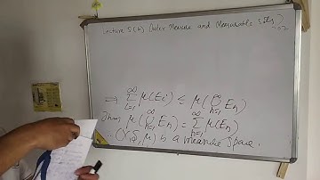 Lecture 5(b)(ii) Outer measure and measurable sets: