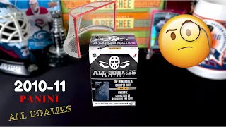 All Goalies 2010-11 Panini Set Hockey Cards Unboxing Hockey Break. 4K