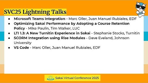 SVC25 Lightning Talks