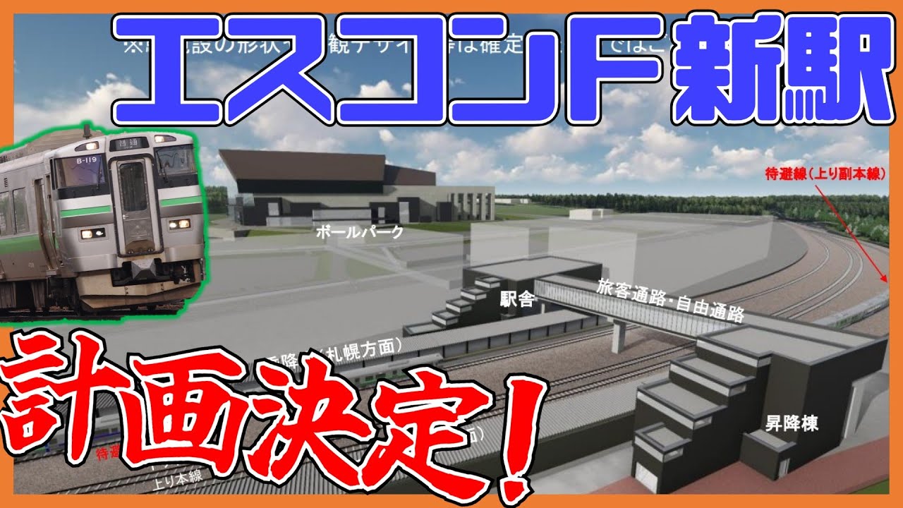 ついに計画決定!「エスコン新駅」はアクセス改善できるか【エスコンフィールド】