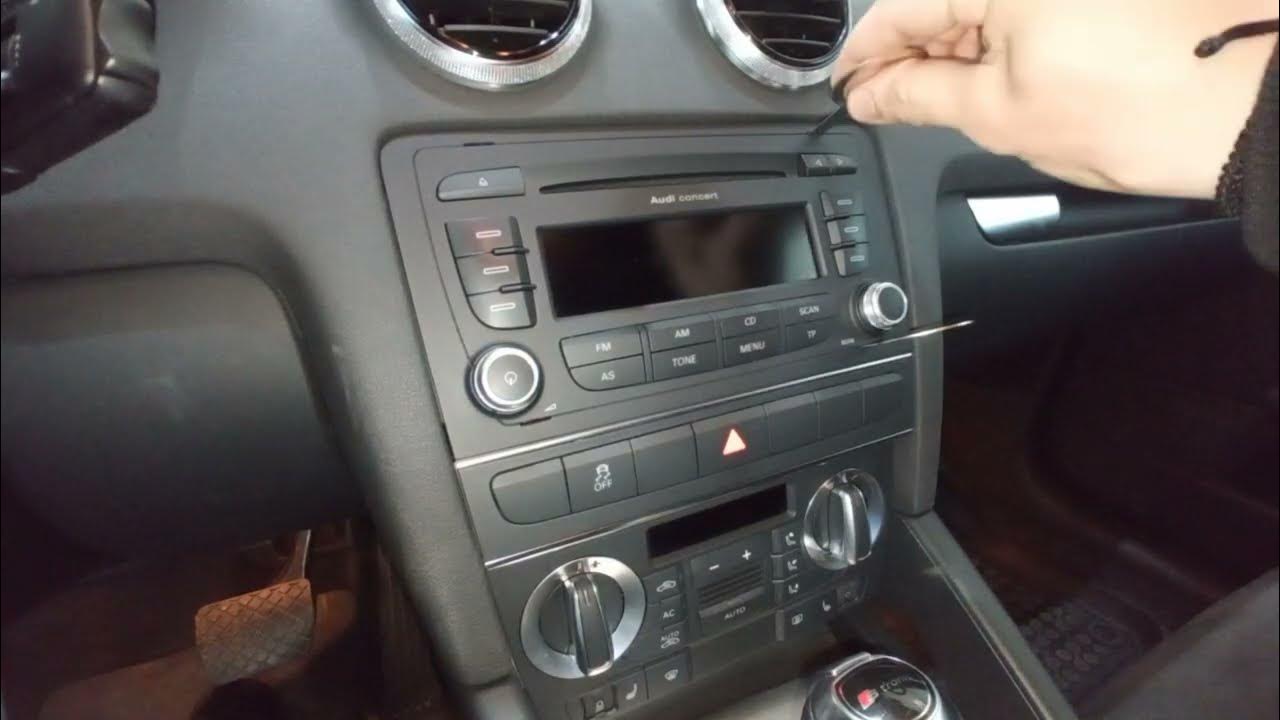 Audi A3 How To Remove Audi Concert Radio / Removal YouTube