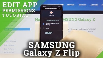 How to Enter App Permission in SAMSUNG Galaxy Z Flip – Application Settings