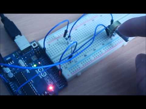 5. Arduino analog inputs and outputs using potentiometer - YouTube