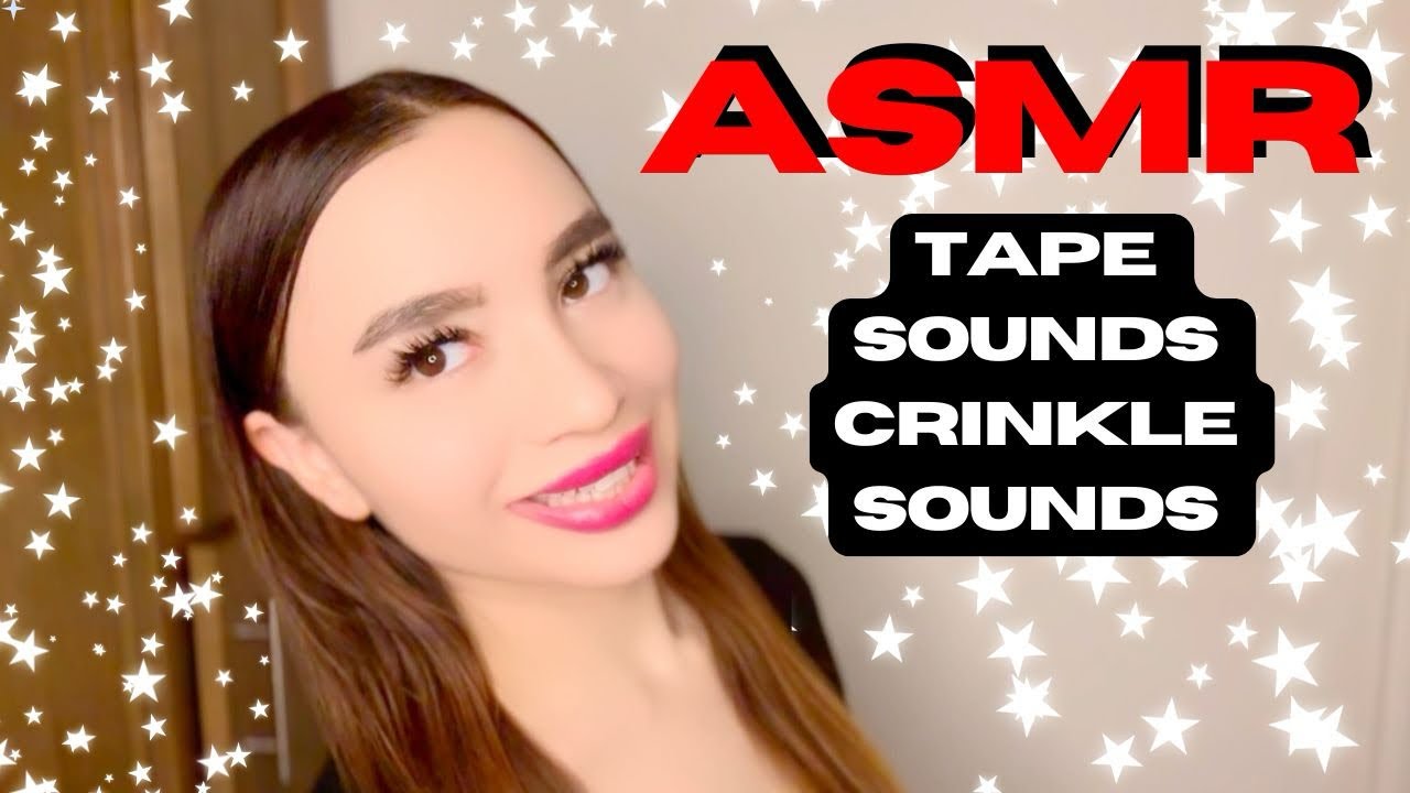 ASMR | TAPE SOUNDS & CRINKLE SOUNDS 🥰🥱 ️💤 - YouTube
