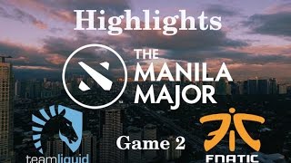 Highlights Liquid vs Fnatic Manila Major Game 2, Dota 2 Main Event Day 4
