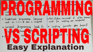 Programming vs Scripting Language|Difference between programming language and scripting language