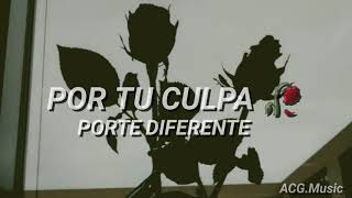 Por tu culpa - Porte diferente (Video Lirycs)