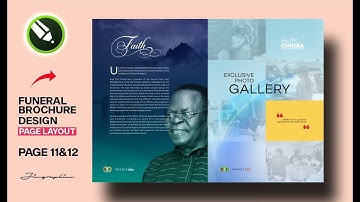 Funeral Brochure Design Layout PG 11&12 | CorelDraw Tutorial 2023