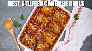 How to make the BEST Stuffed Cabbage Rolls  Sweet and Savory Meals