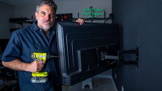 How to Install a Full-Motion TV Mount: Easy DIY Guide! @ApartmentMaintenancePro