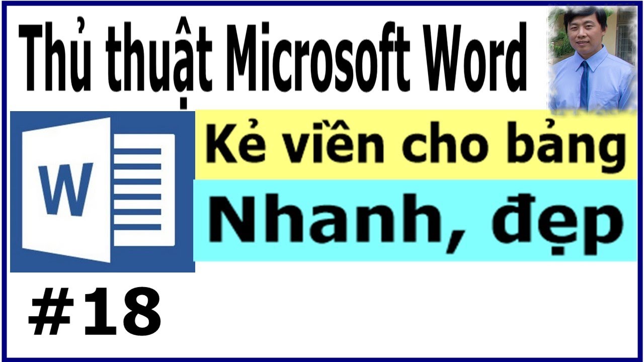 Thủ thuật Microsoft Word #18 – Kẻ viền nhanh cho bảng  #shorts
