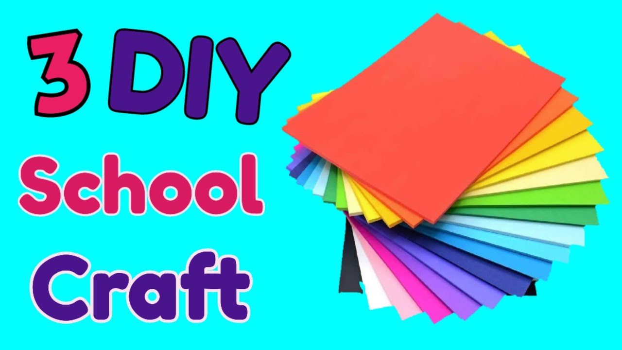 3 EASY CRAFT IDEAS | School Craft Idea | DIY Craft/ School hacks ...