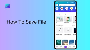 How to Save File on Canva Mobile App ?