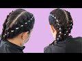 TRENZA DE 4 CON KANEKALON/ TRENZA DE 4 / BRAID 4 / BRAIDS FOR GIRLS