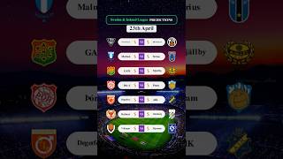 Sweden &amp; Iceland League Predictions | Vestmannaeyjar, KR Reykjavík, Malmö, Sirius, GAIS | 23th April