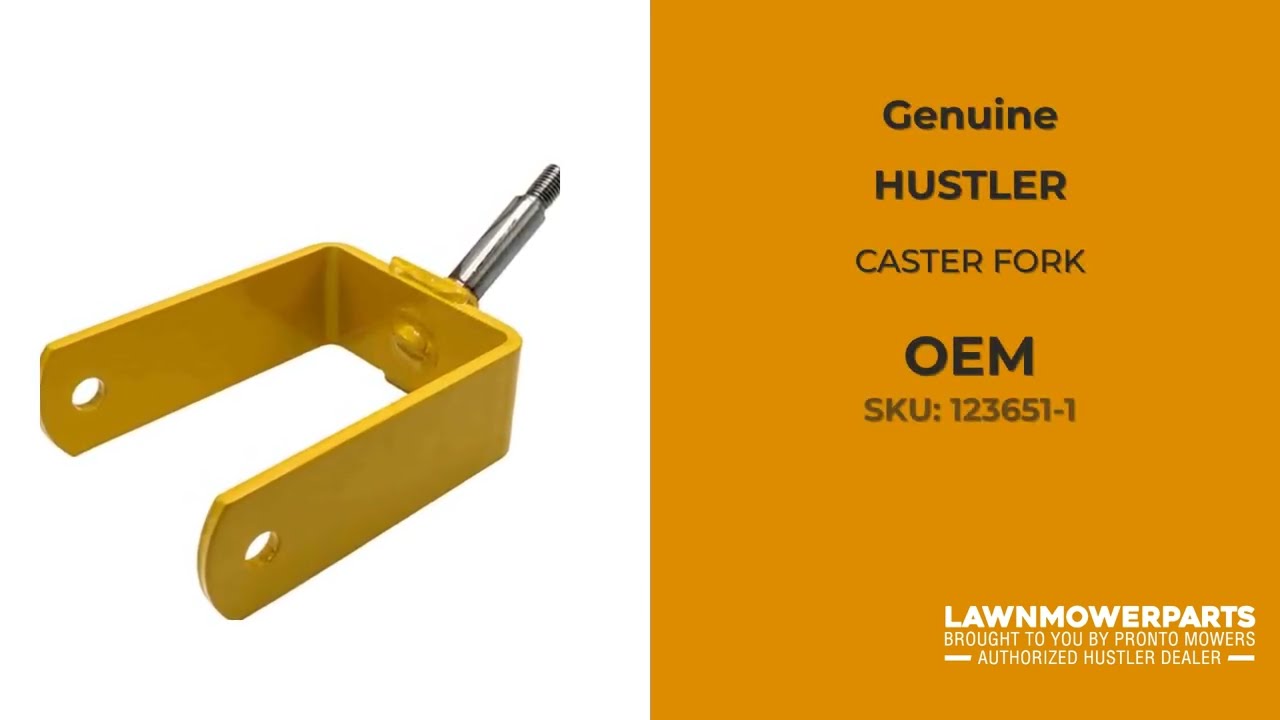 123651-1 W/A CASTER FORK - HUSTLER Genuine OEM Part