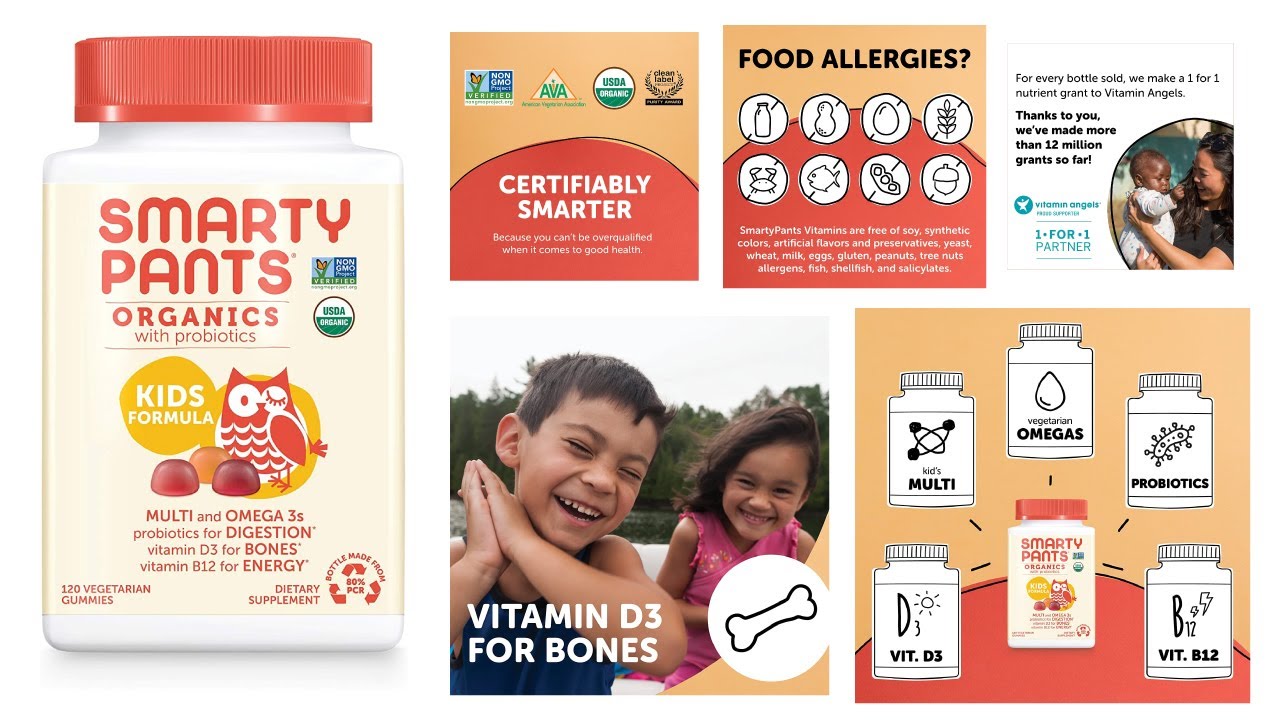 Smarty Parts Review | SmartyPants Organic Kids Multivitamin, Daily Gummy Vitamins