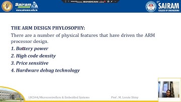 Lecture video 18CS44 module1 RISC,ARM Design  Lorate Shiny