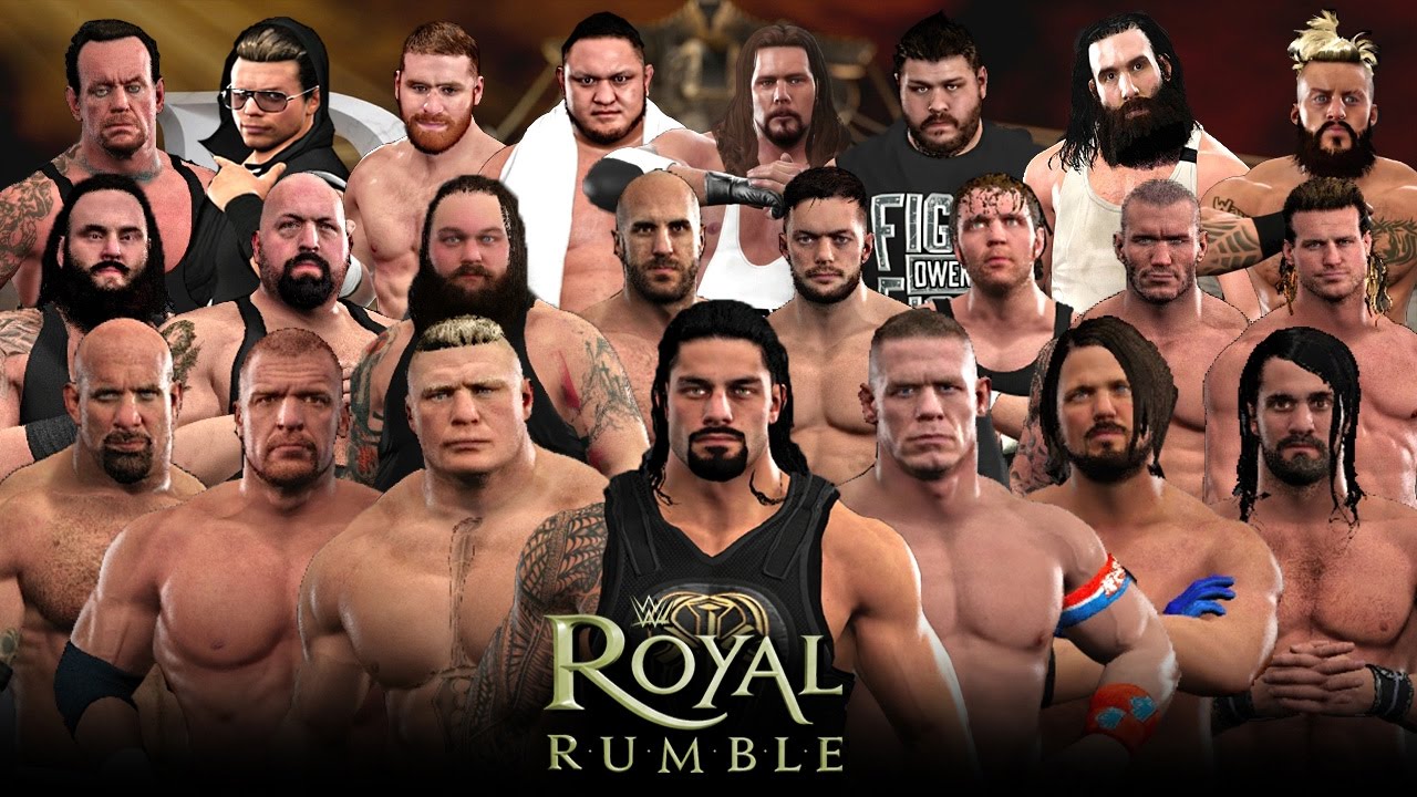 WWE 2K17 Royal Rumble 30 Man Royal Rumble Match! YouTube