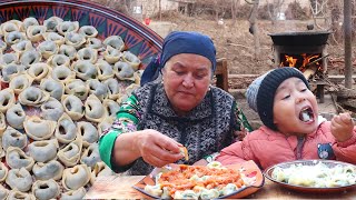 Готовим Узбекские пельмени с зеленью | Cooking Uzbek dumplings with herbs