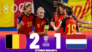 Netherlands vs Belgium | Highlights | UEFA Women's Nations League 22-09-2023