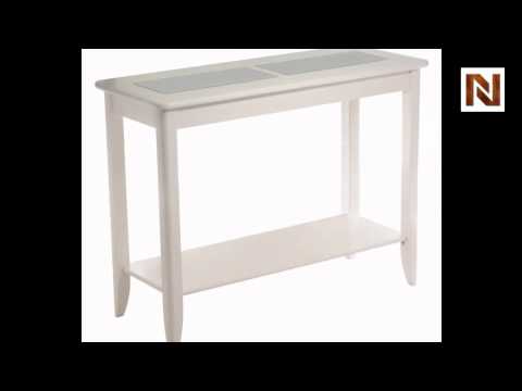 Winsome Bianca Hall / console Table with Frosted G...