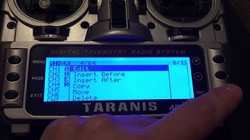 How to change channel assignments on the Taranis.
