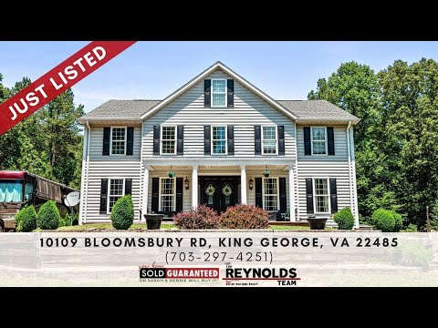 10109 Bloomsbury Road, King George, VA home video tour