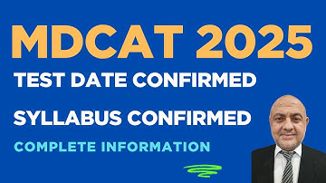 MDCAT 2025 Test Date Confirmed | Syllabus Confirmed | #mdcat2025 #mdcat #mdcatphysics