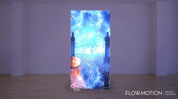 Halloween Flow Motion Animated Back Lit Light Box Display