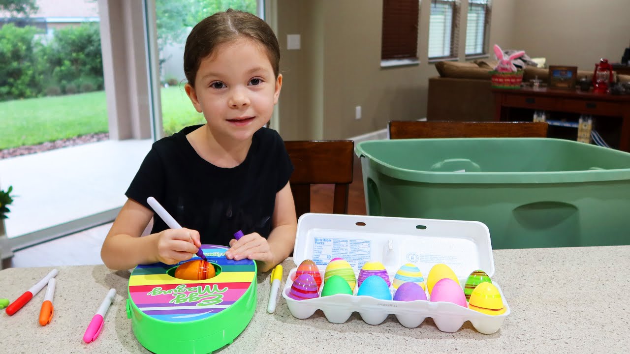 Coloring Easter Eggs - YouTube