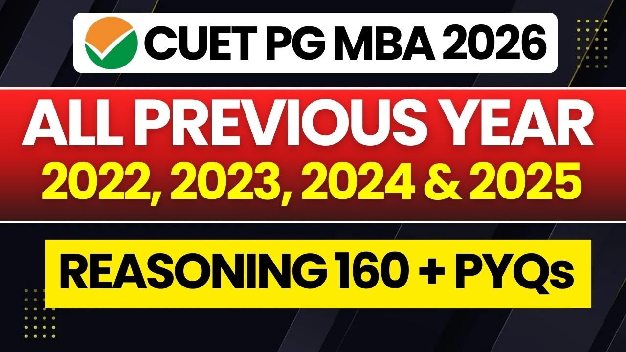 CUET PG 2026 | MBA COQP 12 All Previous Year Paper from 2022 to 2025 ...