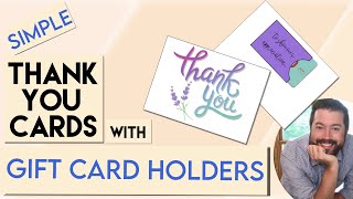 Make easy Thank you Cards on a CRICUT | Card tutorial | Thank You Card IDEA | quick money card diy
