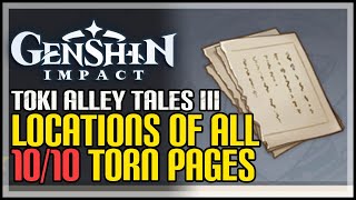 All Torn Pages Toki Alley Tales 3 Genshin Impact (Seirai Island)