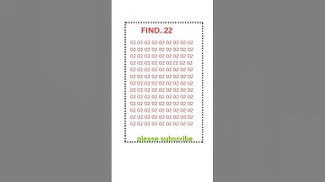 FIND OUT👁️22👁️#IQtest#Eyetest#Math#Gk #BrainExercise#Puzzle#yt #Quiz#Learn#Reels#Views #Viral#Shorts
