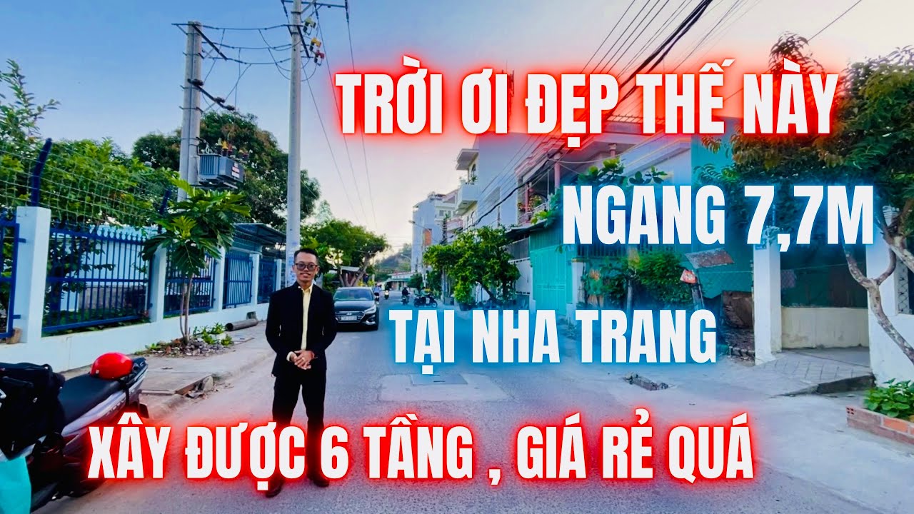 Trời ơi đẹp thế này ngang 7,7m mặt tiền xây được 6 tầng gần biển nha trang | nhà đất nha trang