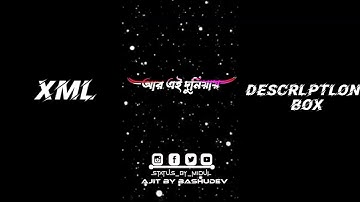 ATTITUDE SHAYARI 😈BENGALI ♨️ NOW TENDING VIDEO XML FILE VIDEO EDITING ALIGHT MOSHAN ❤️‍🔥