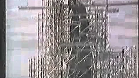 Statue of liberty in scaffolding